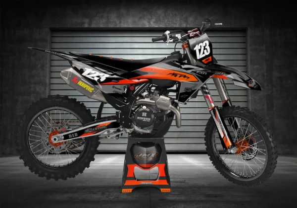 Kit déco semi perso - KTM - Orange Dégradé