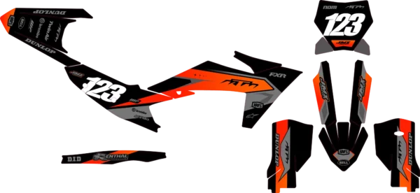 Kit déco semi perso - KTM - Orange Dégradé – Image 2