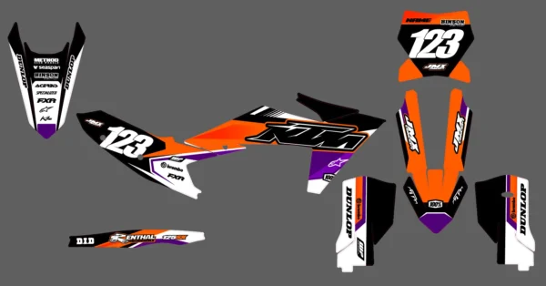 Kit déco semi perso - KTM - Violet – Image 2