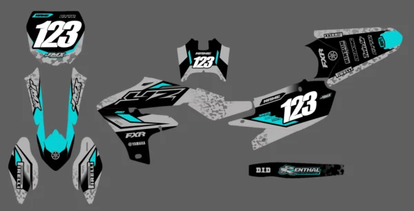 Kit déco semi perso - Yamaha - Teal Grey – Image 2