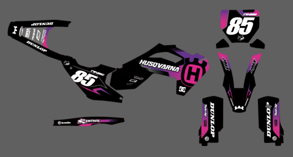 Kit déco semi perso - husqvarna - violet pink grey – Image 2
