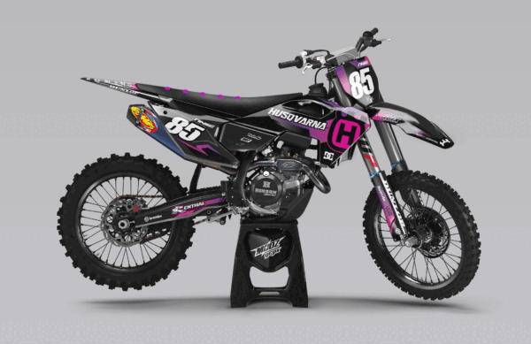 Kit déco semi perso - husqvarna - violet pink grey