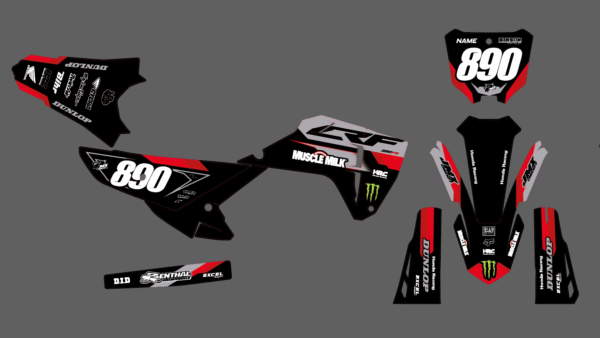 Kit déco semi perso - honda - muscle milk – Image 2