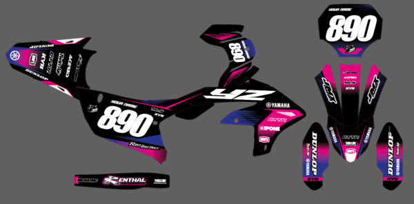 Kit déco semi perso - Yamaha - ECLAIR blue pink – Image 2