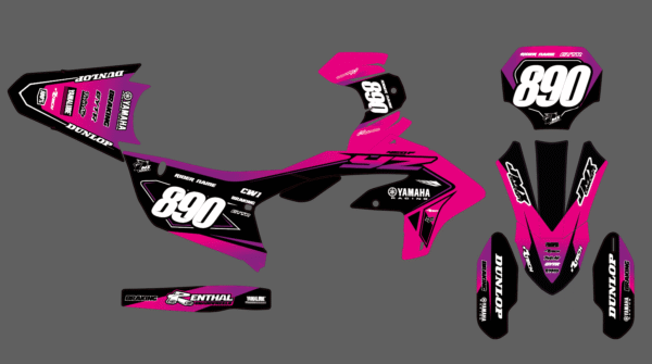 Kit déco semi perso - Yamaha - WAVE pink-purple – Image 2